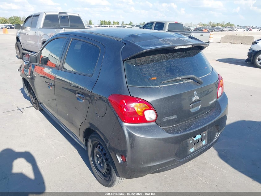 Vin: ml32a3hj5eh009387, lot: 46688464, mitsubishi mirage de 20143