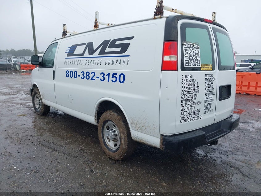 Vin: 1gcwgaff8g1246936, lot: 46688493, chevrolet express work van 20163