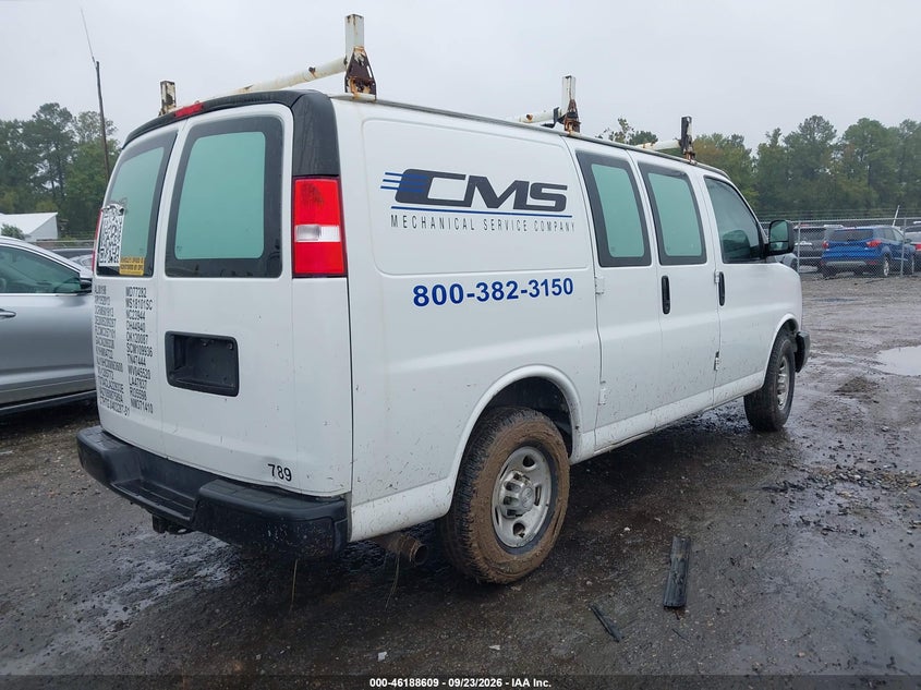 Vin: 1gcwgaff8g1246936, lot: 46688493, chevrolet express work van 20164