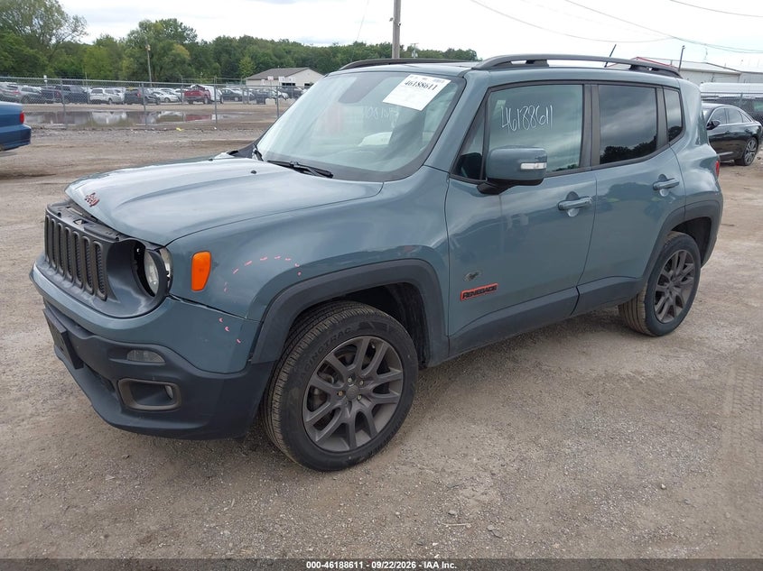 Vin: zaccjbbt0gpd96660, lot: 46688495, jeep renegade 75th anniversary 20162