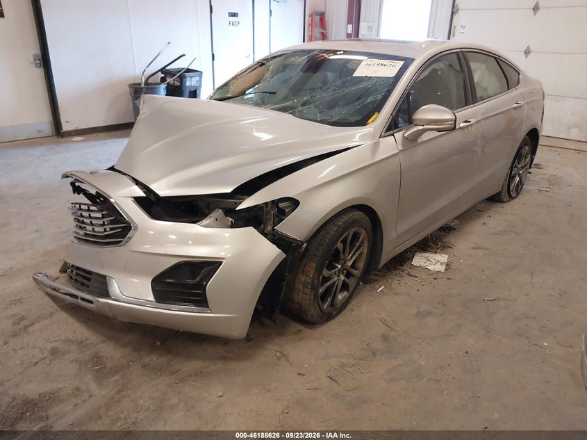 Vin: 3fa6p0cd6kr259542, lot: 46688510, ford fusion sel 20192