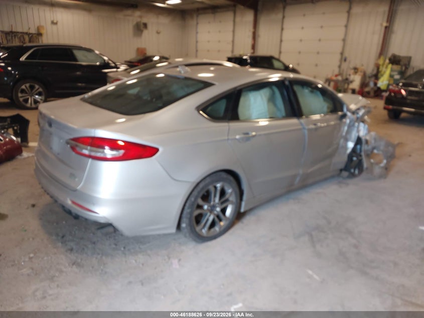 Vin: 3fa6p0cd6kr259542, lot: 46688510, ford fusion sel 20194