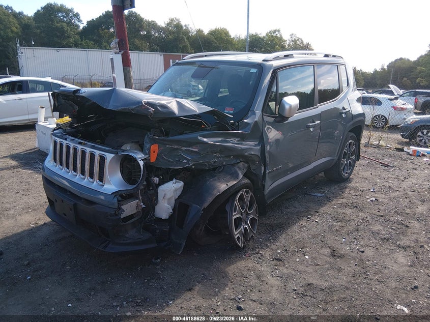 Vin: zaccjbdb8hpf73025, lot: 46688512, jeep renegado limited 4x4 20172