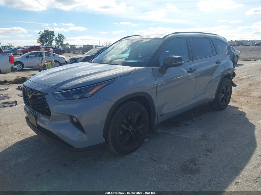 Vin: 5tdkbrch5ss648913, lot: 46688516, toyota highlander h??brido xle nightshade 20252