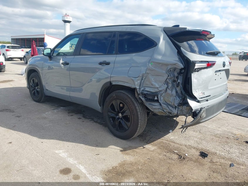Vin: 5tdkbrch5ss648913, lot: 46688516, toyota highlander h??brido xle nightshade 20253