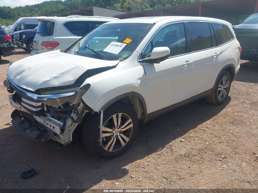 Vin: 5fnyf5h86gb010858, lot: 46688534, honda pilot ex-l 20162