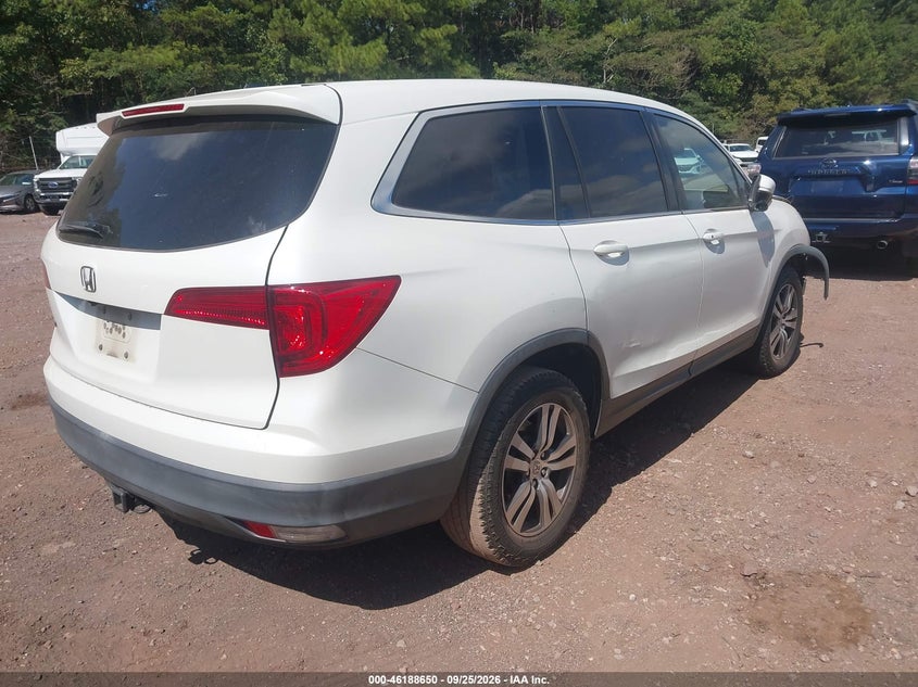 Vin: 5fnyf5h86gb010858, lot: 46688534, honda pilot ex-l 20164