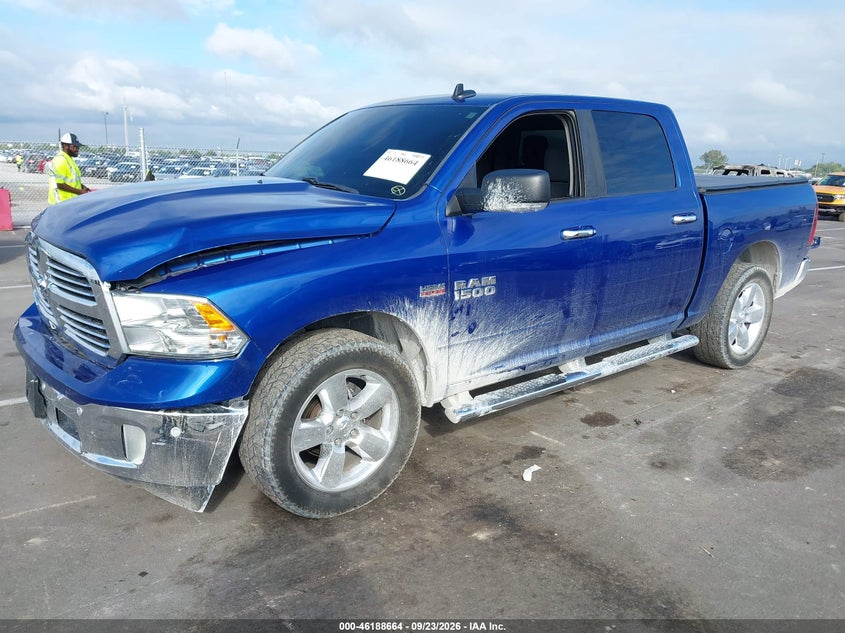 Vin: 3c6rr7lt6hg511545, lot: 46688548, ram 1500 big horn  4x4 5'7 box 20172