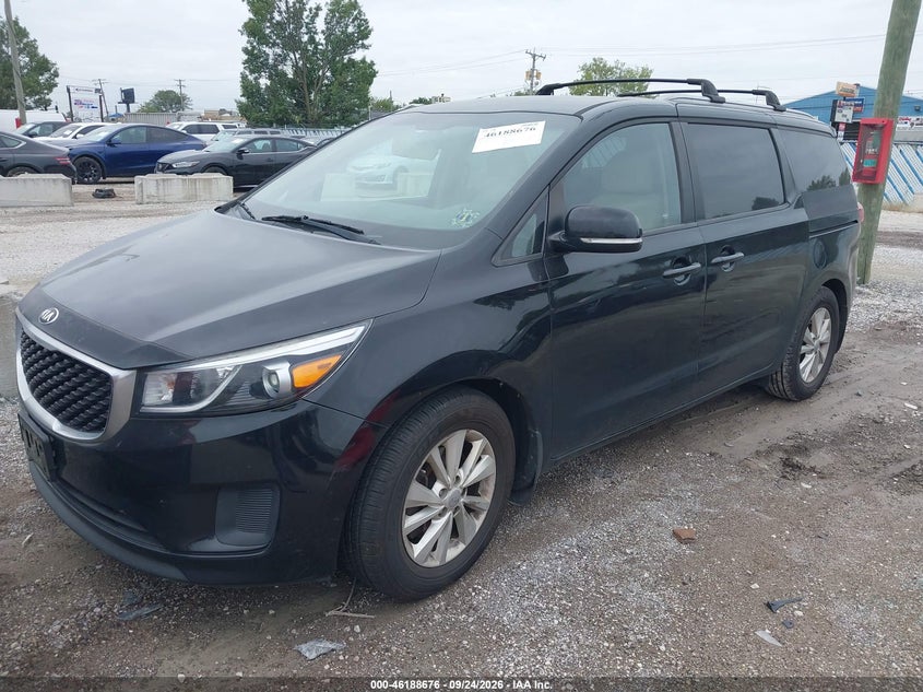 Vin: kndmb5c15g6182086, lot: 46688564, kia sedona lx 20162