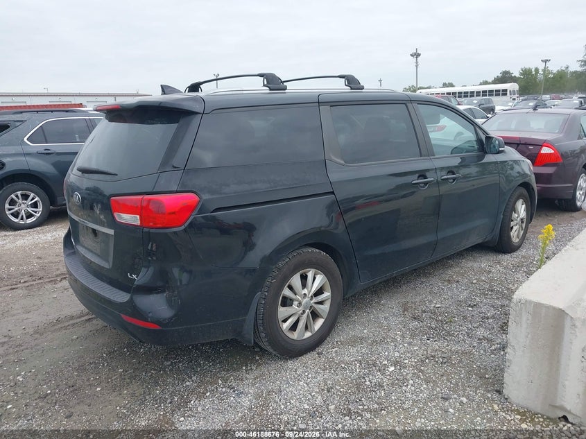 Vin: kndmb5c15g6182086, lot: 46688564, kia sedona lx 20164