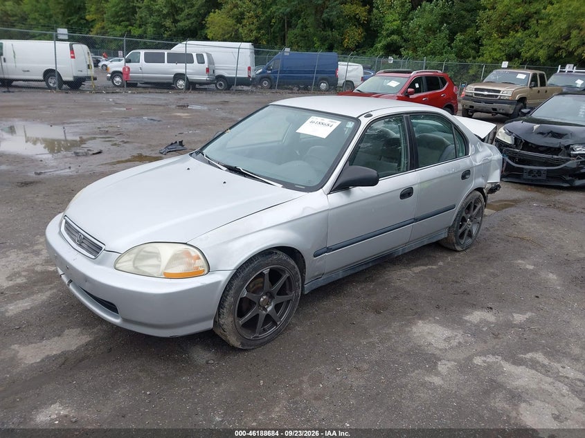 1996 Honda Civic Lx, Удар сзади, IAAI, VIN 1HGEJ6671TL046516 — фото 2