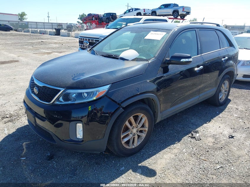 Vin: 5xykt4a72fg557451, lot: 46688577, kia sorento lx v6 20152
