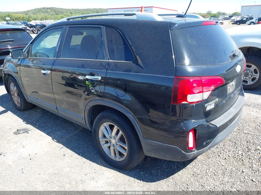 Vin: 5xykt4a72fg557451, lot: 46688577, kia sorento lx v6 20153