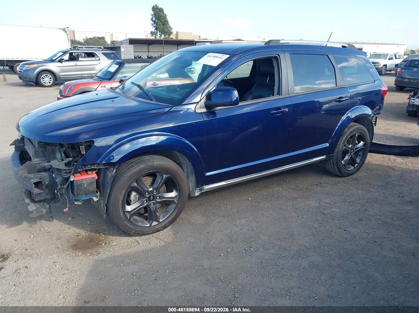 Vin: 3c4pdcgg7kt860832, lot: 46688578, dodge journey crossroad 20192