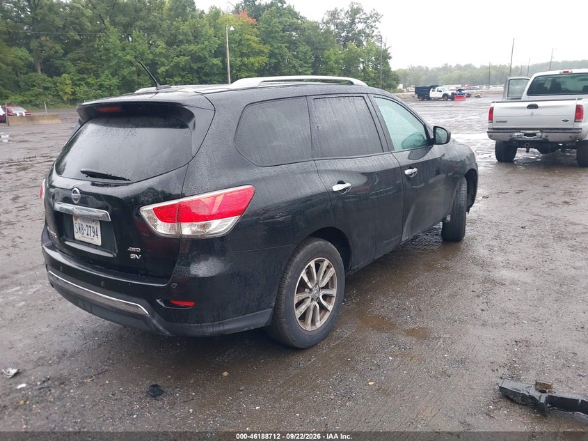 Vin: 5n1ar2mmxdc637173, lot: 46688596, nissan pathfinder sv 20134