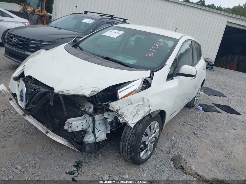 Vin: 1n4az0cp0fc303246, lot: 46688599, nissan leaf s 20152