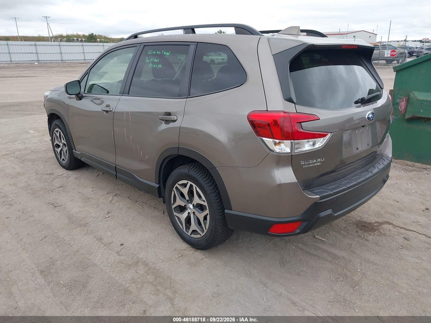Vin: jf2skajc7lh605335, lot: 46688602, subaru forester premium 20203