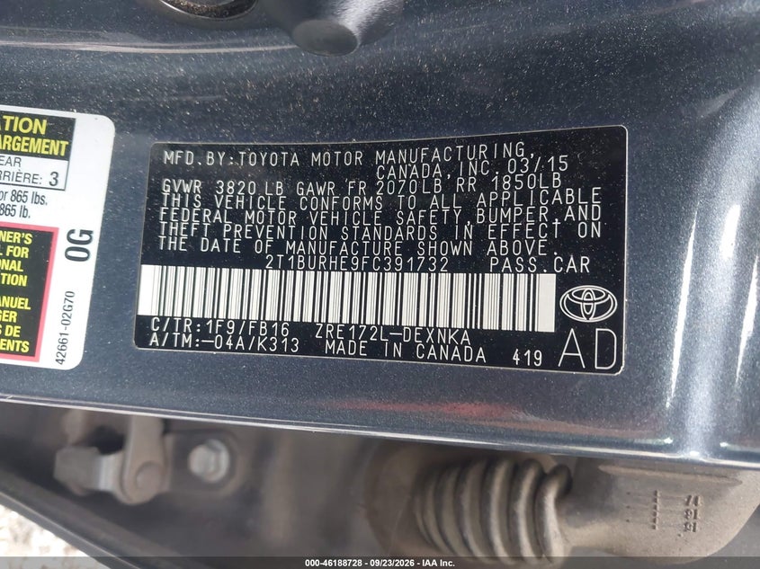TOYOTA COROLLA - zdjęcie 9