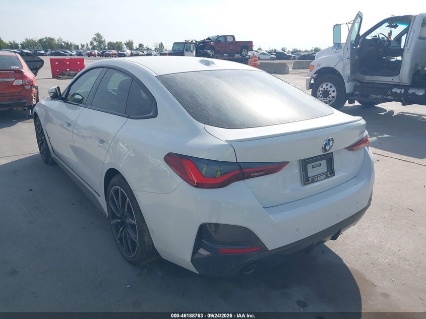 Vin: wba63av02nfm08646, lot: 46688647, bmw 430i gran coupe 20223