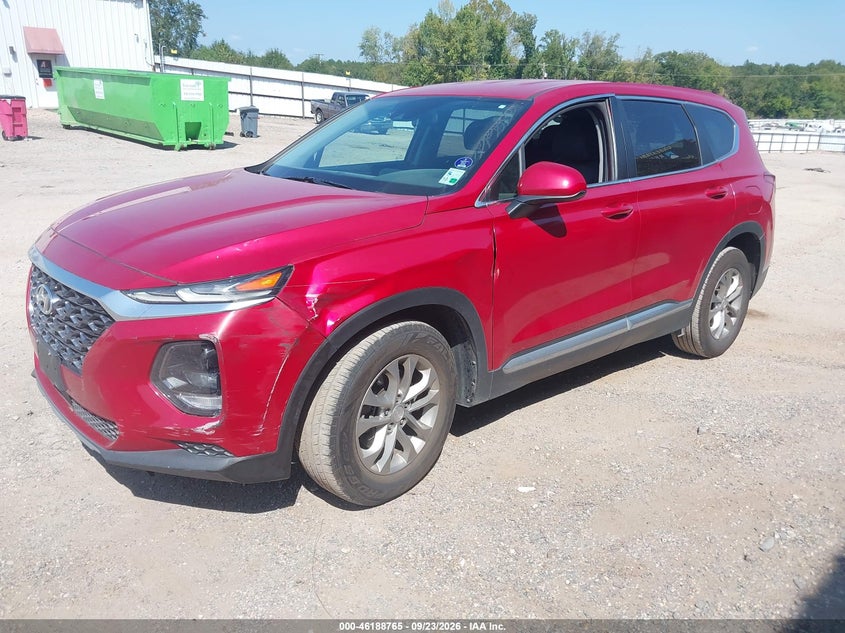 Vin: 5nms23ad6kh084768, lot: 46688649, hyundai santa fe se 20192