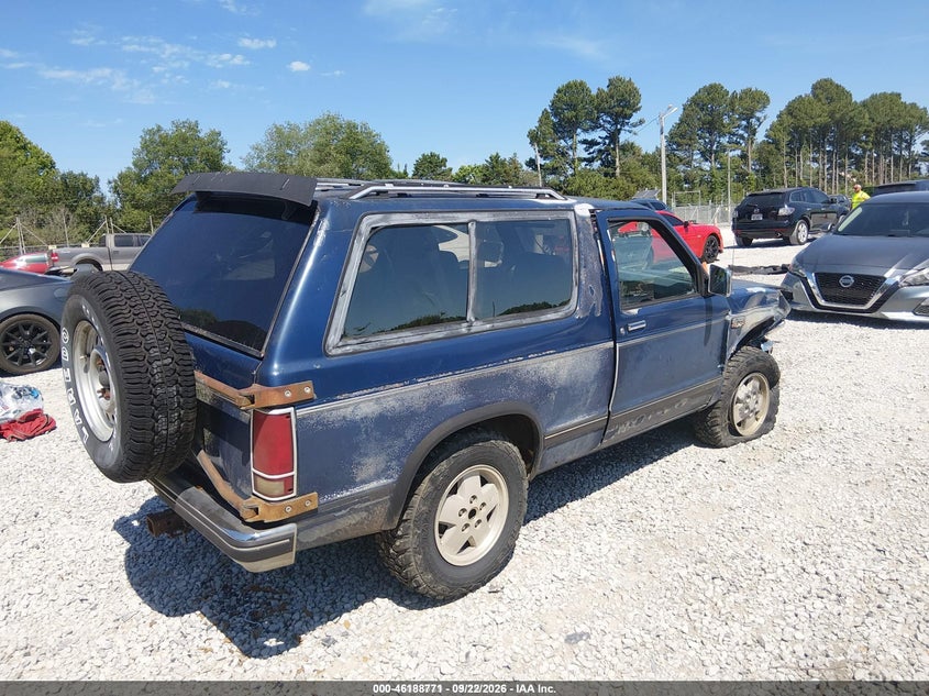CHEVROLET BLAZER 1989 VIN 1GNCT18Z8K8249655