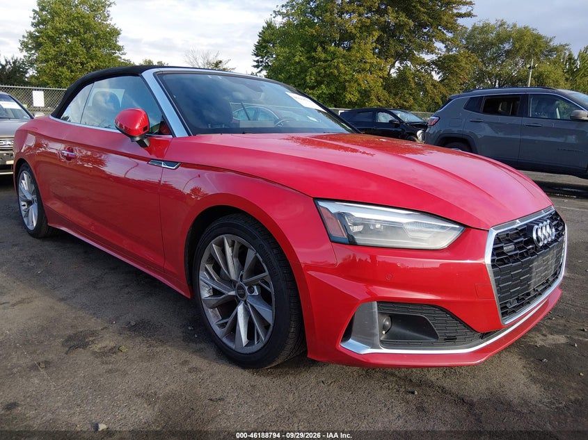 Vin: wau2agf54nn000463, lot: 46688678, audi a5 cabriolet premium 2022 img_1