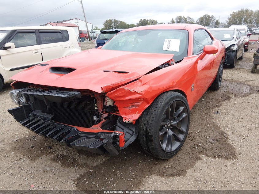 Vin: 2c3cdzfj3lh221442, lot: 46688686, dodge challenger r/t scat pack 20202