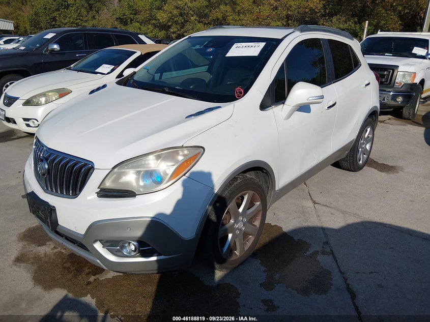 Vin: kl4cjhsb4fb243163, lot: 46688703, buick encore premium 20152