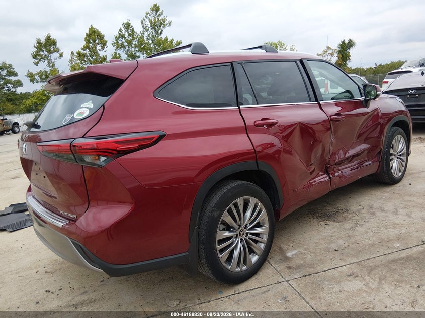 Vin: 5tdkdrah7ps044400, lot: 46688714, toyota highlander platinum 20234