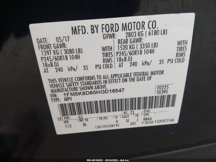 2017 FORD EXPLORER XLT · Фото 9