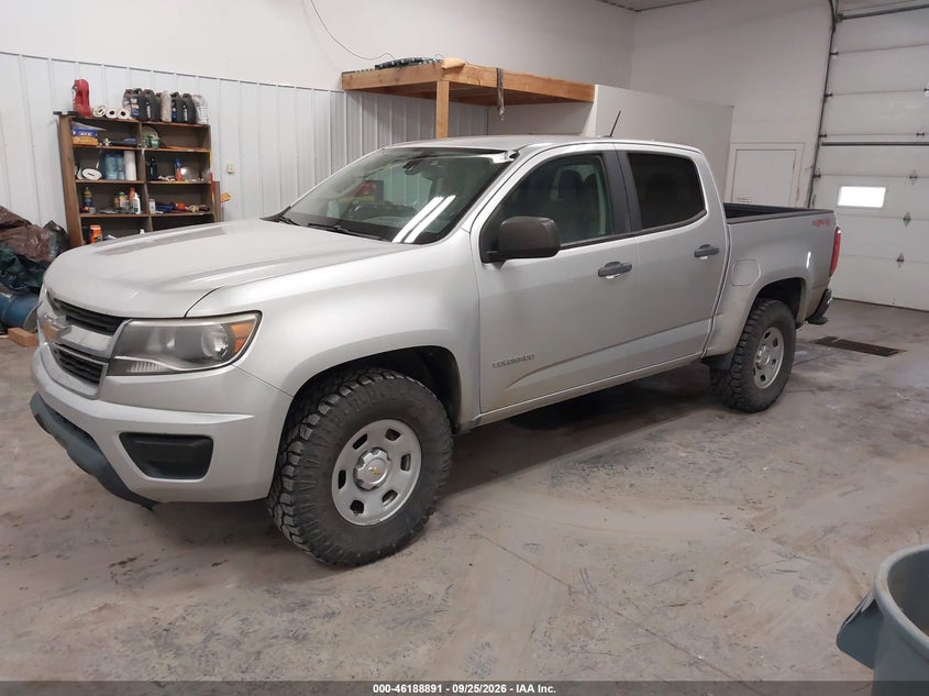 2017 Chevrolet Colorado Wt, Обычный износ, IAAI, VIN 1GCGTBEN7H1267602 — фото 2