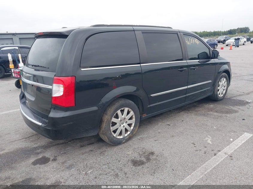 Vin: 2c4rc1bg6dr708697, lot: 46688880, chrysler town & country touring 20134
