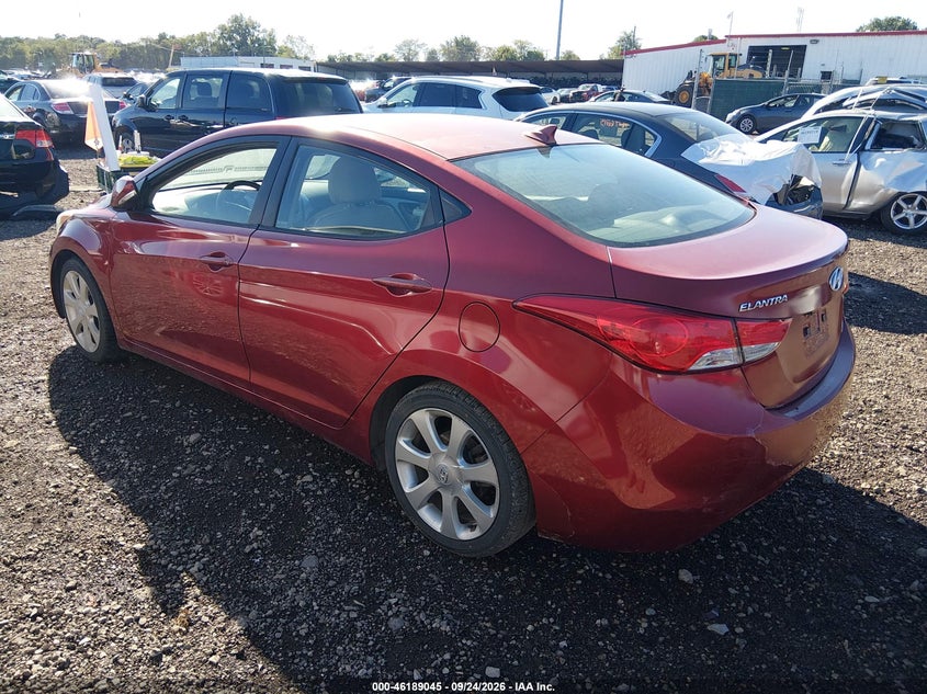 Vin: 5npdh4ae1dh180643, lot: 46688929, hyundai elantra limited 20133