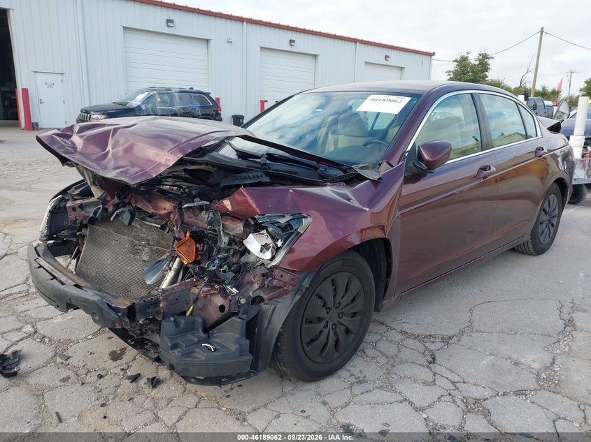 2009 Honda Accord Sdn Lx, Front End, IAAI, VIN JHMCP26399C013314 — photo 2