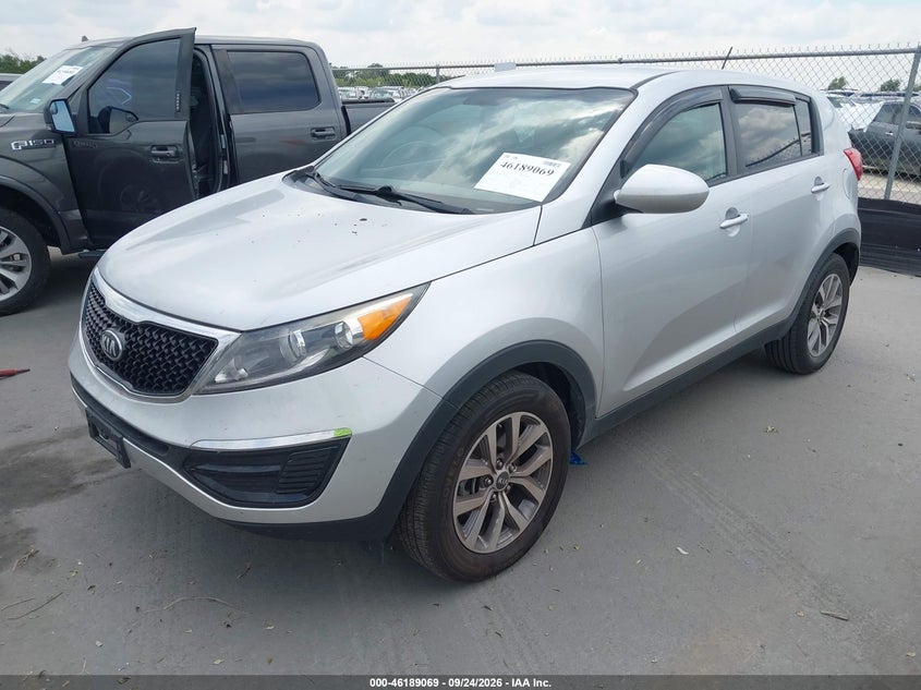 Vin: kndpb3ac8g7866887, lot: 46688953, kia sportage lx 20162