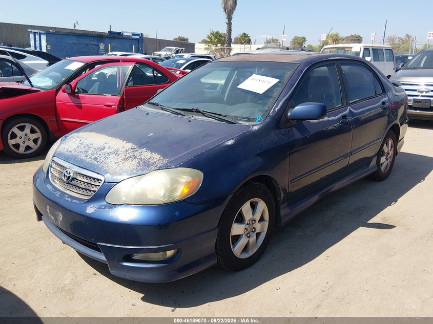 2006 Toyota Corolla, Звичайний знос, IAAI, VIN 2T1BR32E56C667198 — фото 2