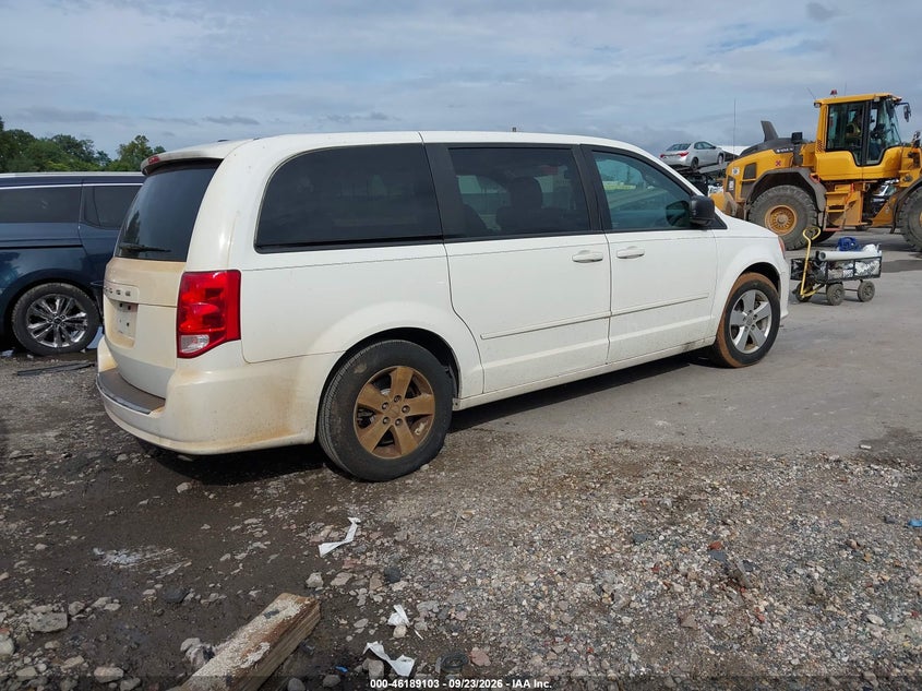 Vin: 2c4rdgbg5dr570375, lot: 46688987, dodge grand caravan se 20134