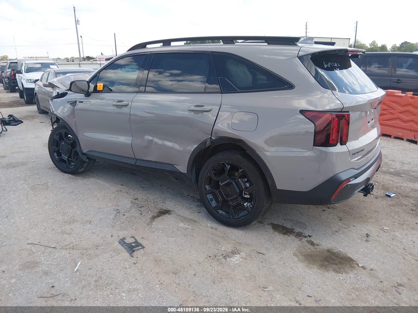 Vin: 5xyrkdjf9sg336481, lot: 46689020, kia sorento x-line sx prestige 20253