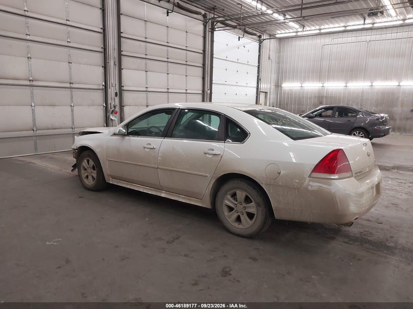 Vin: 2g1wf5e30d1233047, lot: 46689061, chevrolet impala ls 20133