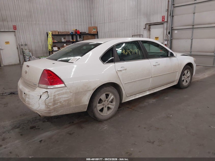 Vin: 2g1wf5e30d1233047, lot: 46689061, chevrolet impala ls 20134