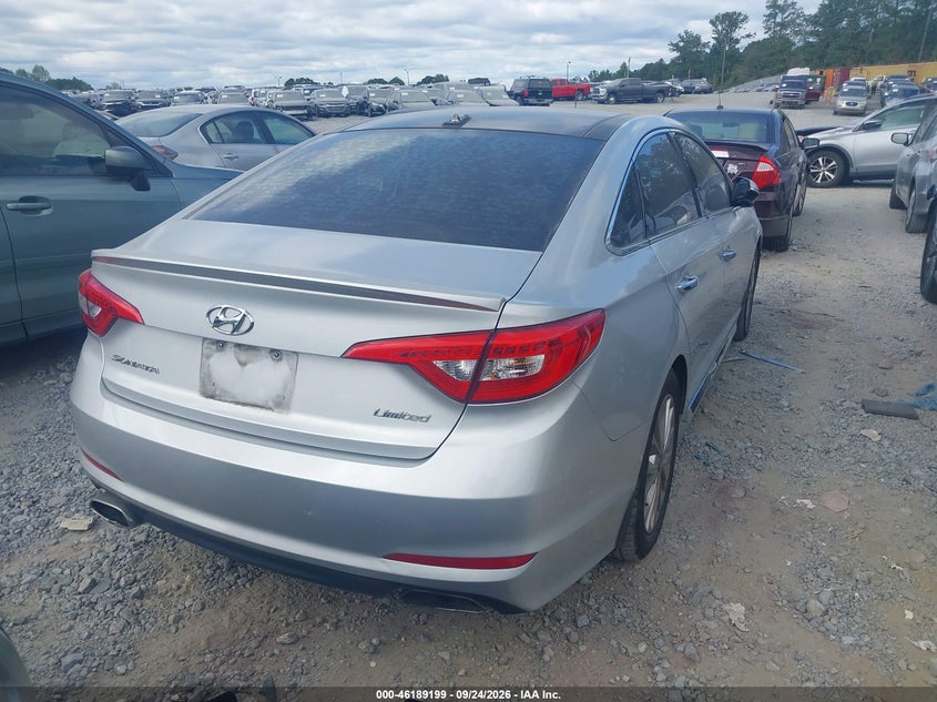 Vin: 5npe34af4fh113842, lot: 46689083, hyundai sonata 2.4l limited 20154