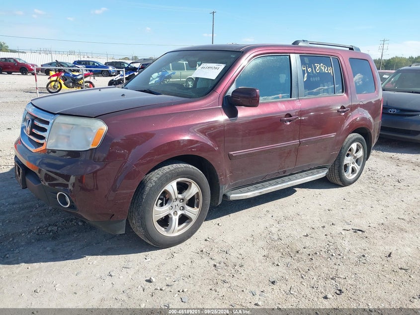 Vin: 5fnyf4h55eb501290, lot: 46689085, honda pilot ex-l 20142