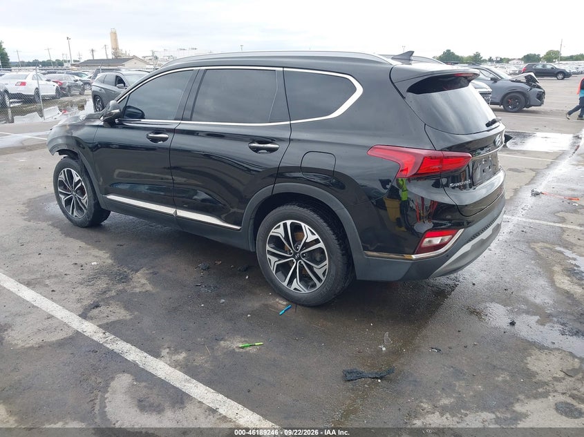 Vin: 5nms5caa2kh067964, lot: 46689130, hyundai santa fe ultimate 2.0t 20193