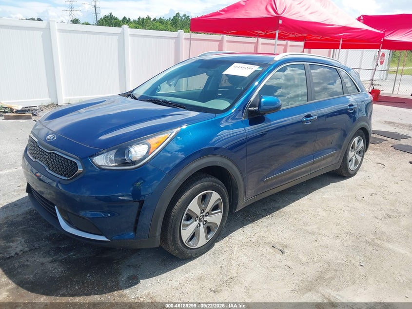 Vin: kndcb3lc9k5252172, lot: 46689183, kia niro lx 20192