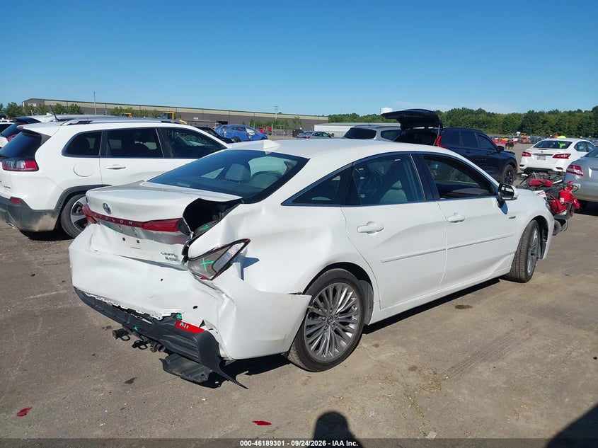 Vin: 4t1b21fb0ku007183, lot: 46689185, toyota avalon hybrid limited 20194