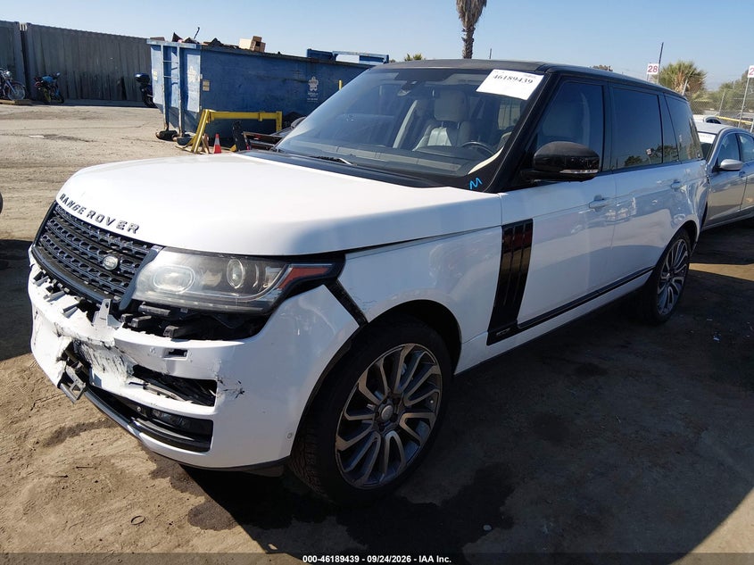 Vin: salgs3tf9ea184620, lot: 46689323, land rover range rover 5.0l v8 supercharged 20142