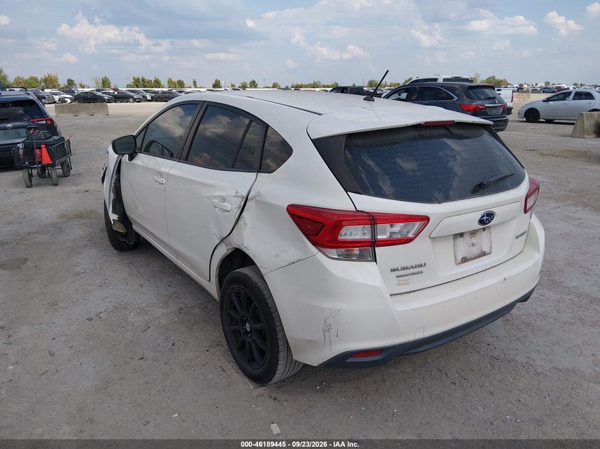 Vin: 4s3gtab65k3702393, lot: 46689329, subaru impreza 2.0i 20193