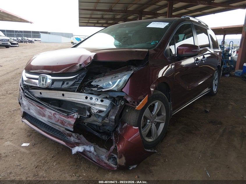 Vin: 5fnrl6h70jb103893, lot: 46689357, honda odyssey ex-l 20182