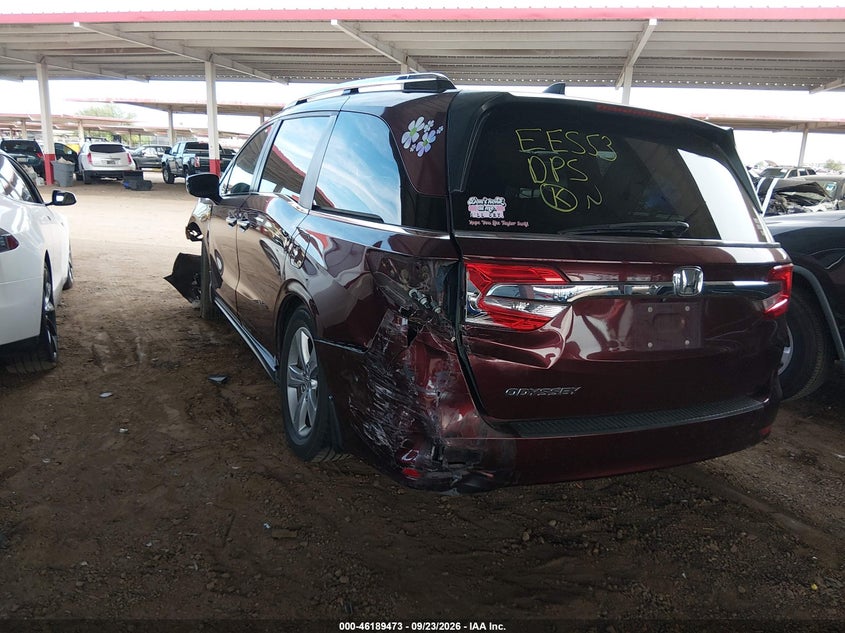 Vin: 5fnrl6h70jb103893, lot: 46689357, honda odyssey ex-l 20183