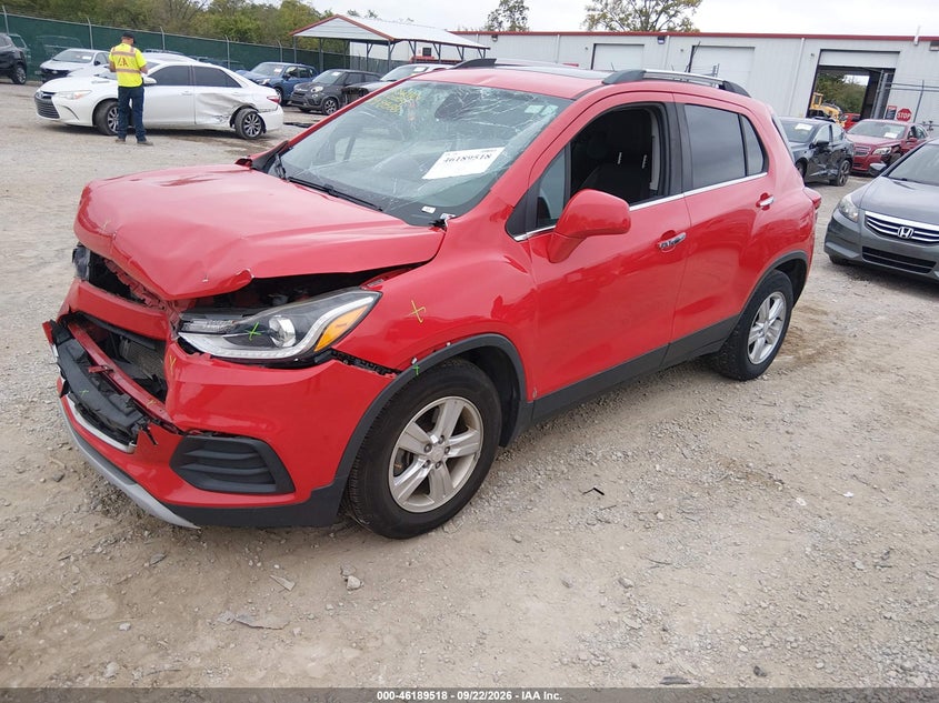 Vin: 3gncjlsb5jl298888, lot: 46689402, chevrolet trax lt 20182